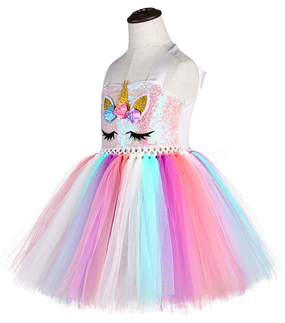 Foto 4 pulgar | Vestido de Princesa Tutu Dreams Unicorn para Niñas de 5 A 6 Años - Venta Internacional