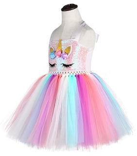 Foto 3 | Vestido de Princesa Tutu Dreams Unicorn para Niñas de 5 A 6 Años - Venta Internacional