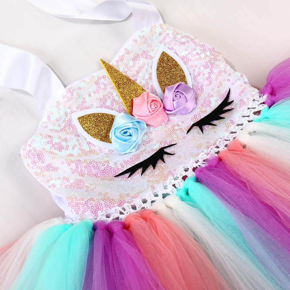 Foto 6 pulgar | Vestido de Princesa Tutu Dreams Unicorn para Niñas de 5 A 6 Años - Venta Internacional