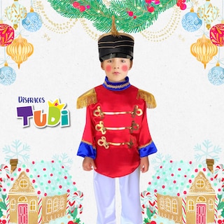 Foto 3 | Disfraces Cascanueces - Disfraz Soldado De Plomo - Disfraz De Navidad - Traje Navideño Soldadito