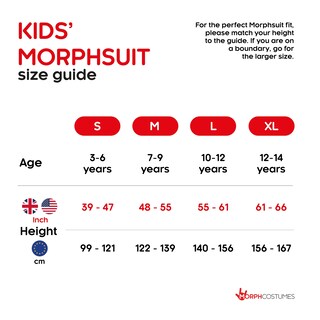 Foto 5 | Disfraz Morphsuits Para Niños, Traje Negro Para Halloween, Talla Grande - Venta Internacional.
