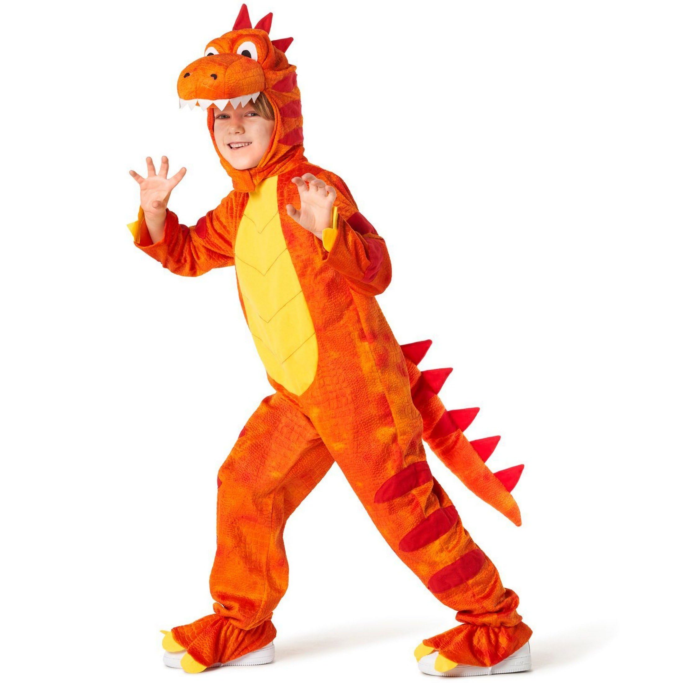 Disfraz De Dinosaurio Naranja Morfo Para Niños Pequeños (3-4 Años) - Venta Internacional.