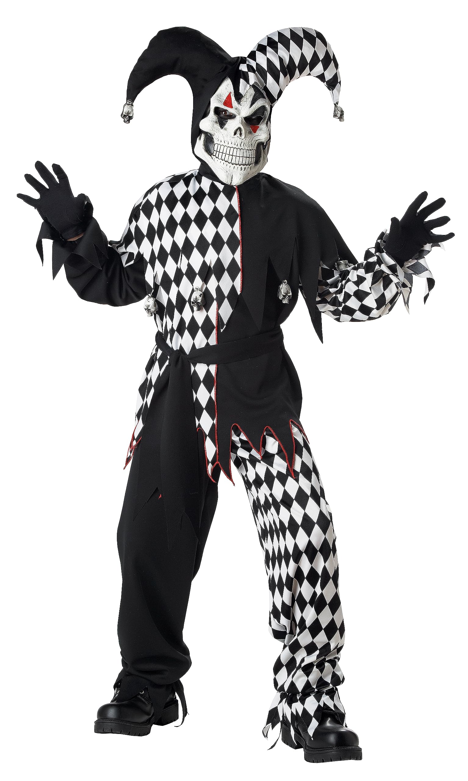 Foto 2 pulgar | Costume California Disfraces Dark Jester Para Niños, Talla Grande (10 A 12) - Venta Internacional.