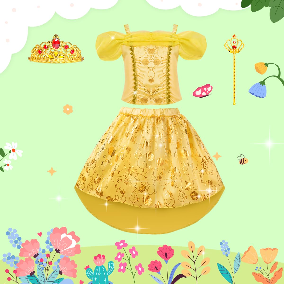 Foto 5 pulgar | Vestidos de Princesas Meland para Niñas - Venta Internacional