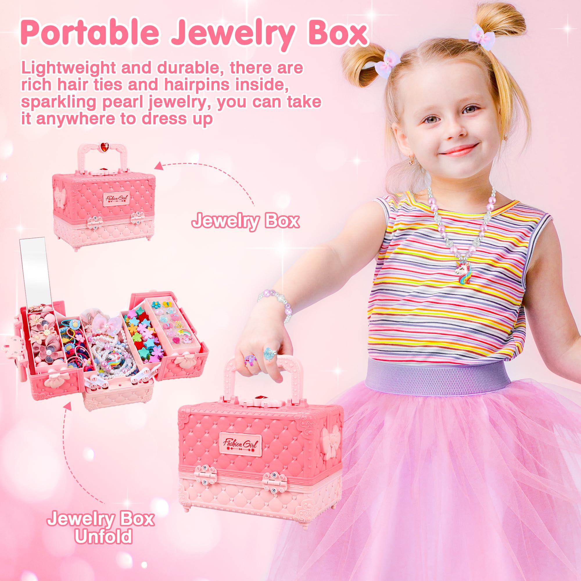 Foto 7 | Joyería de Juguete Minifun para Niñas 172 Piezas de Anillos y Collares - Venta Internacional