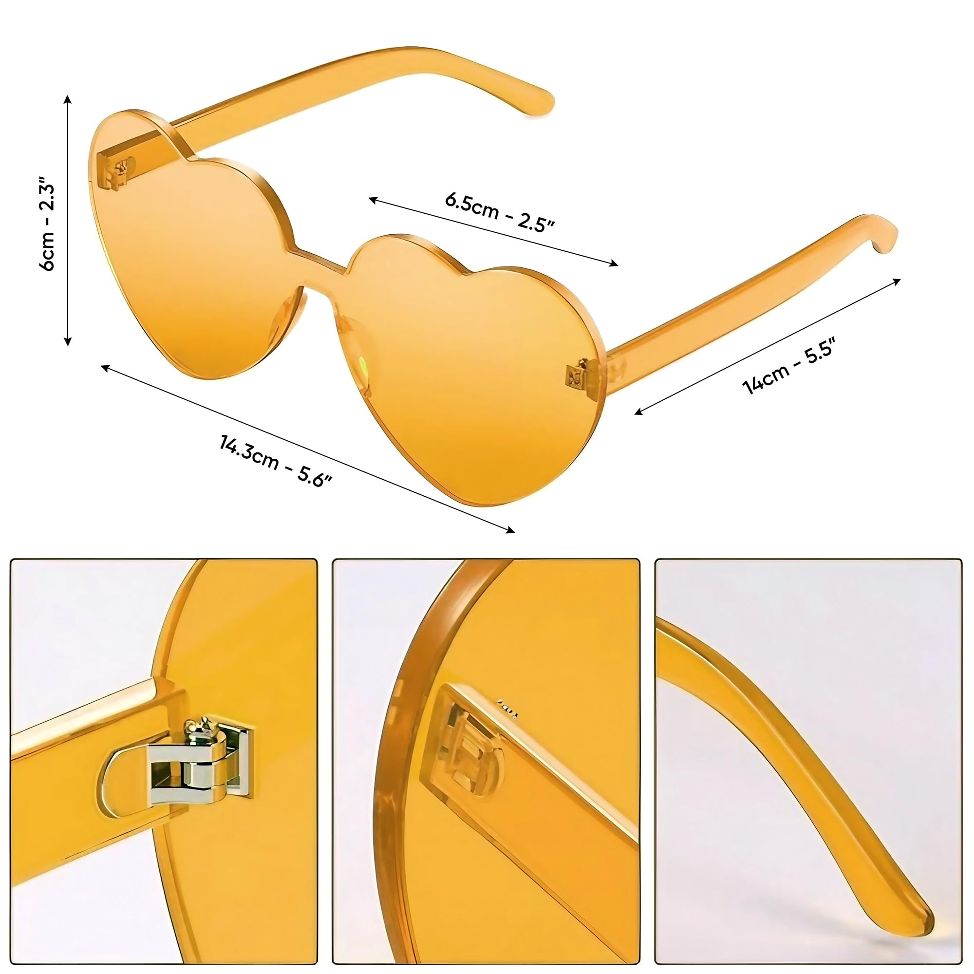 Foto 5 pulgar | Sombrero Y Gafas De Vaquera, Divertidos Vaqueros Iluminados En Naranja - Venta Internacional.