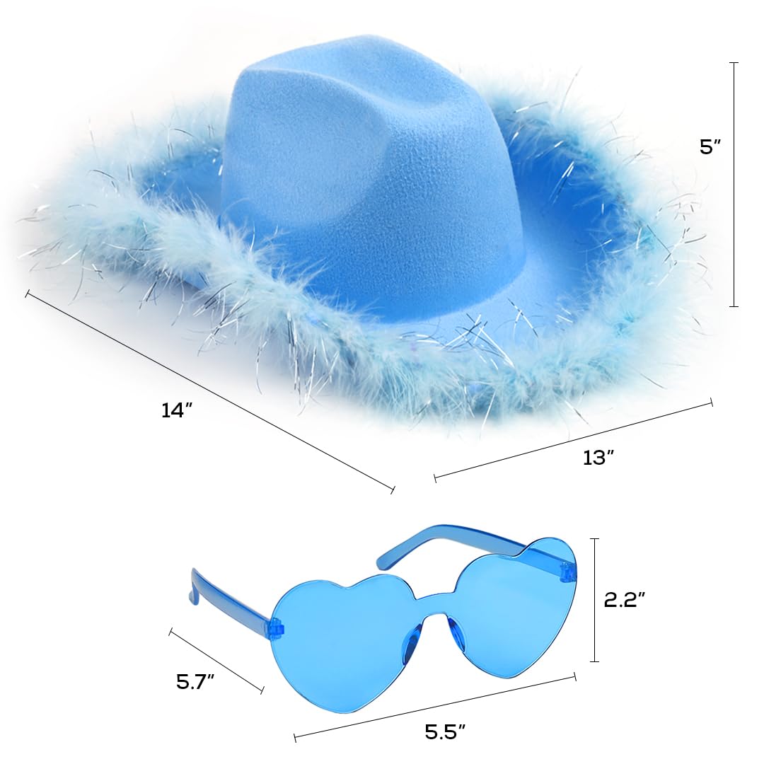 Foto 3 pulgar | Gorro De Vaquero Cowgirl Accessories Funcredible Light Up, Azul - Venta Internacional.
