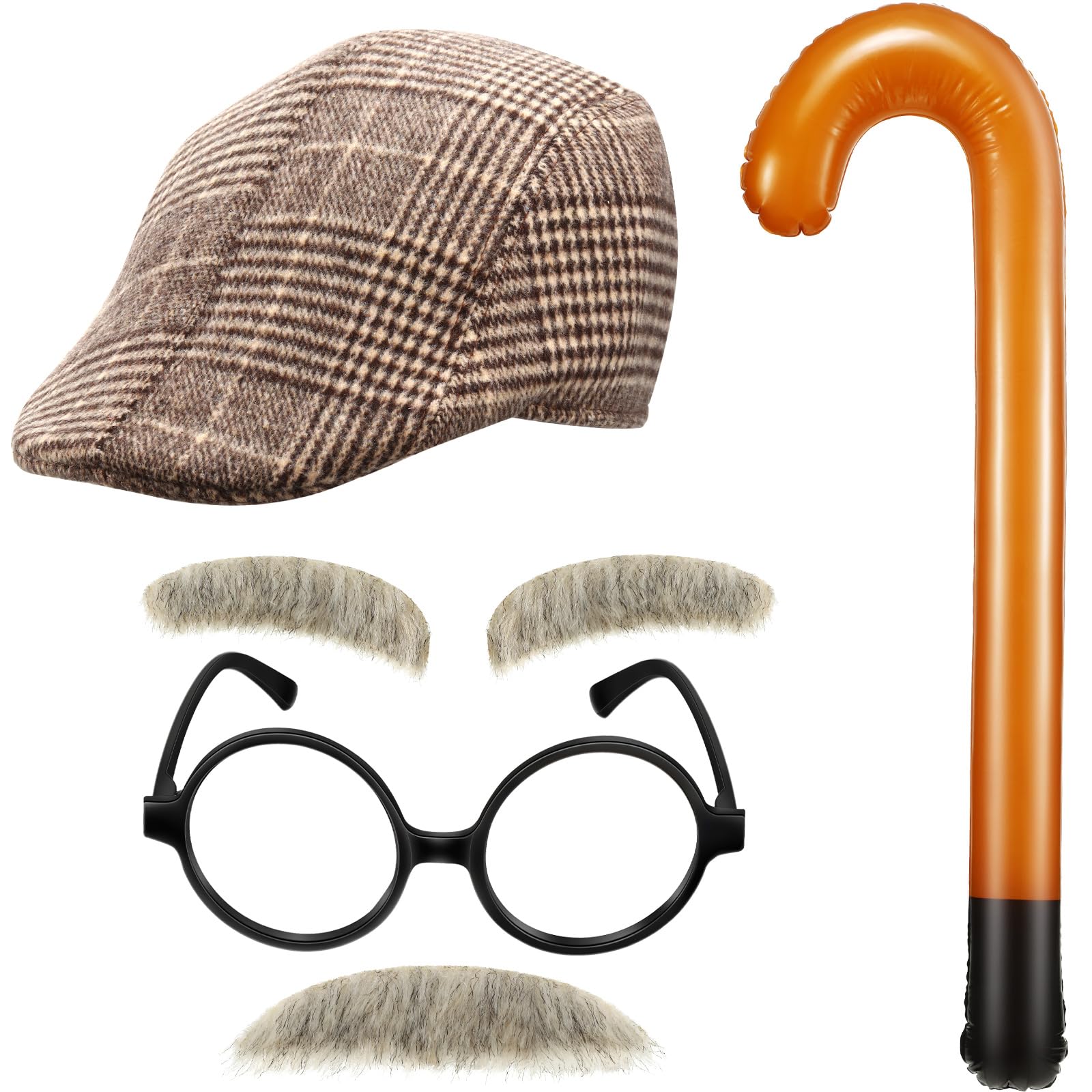 Foto 1 | Kit De Disfraces Skylety Old Man Kids Para Fiesta Escolar De 100 Días - Venta Internacional.