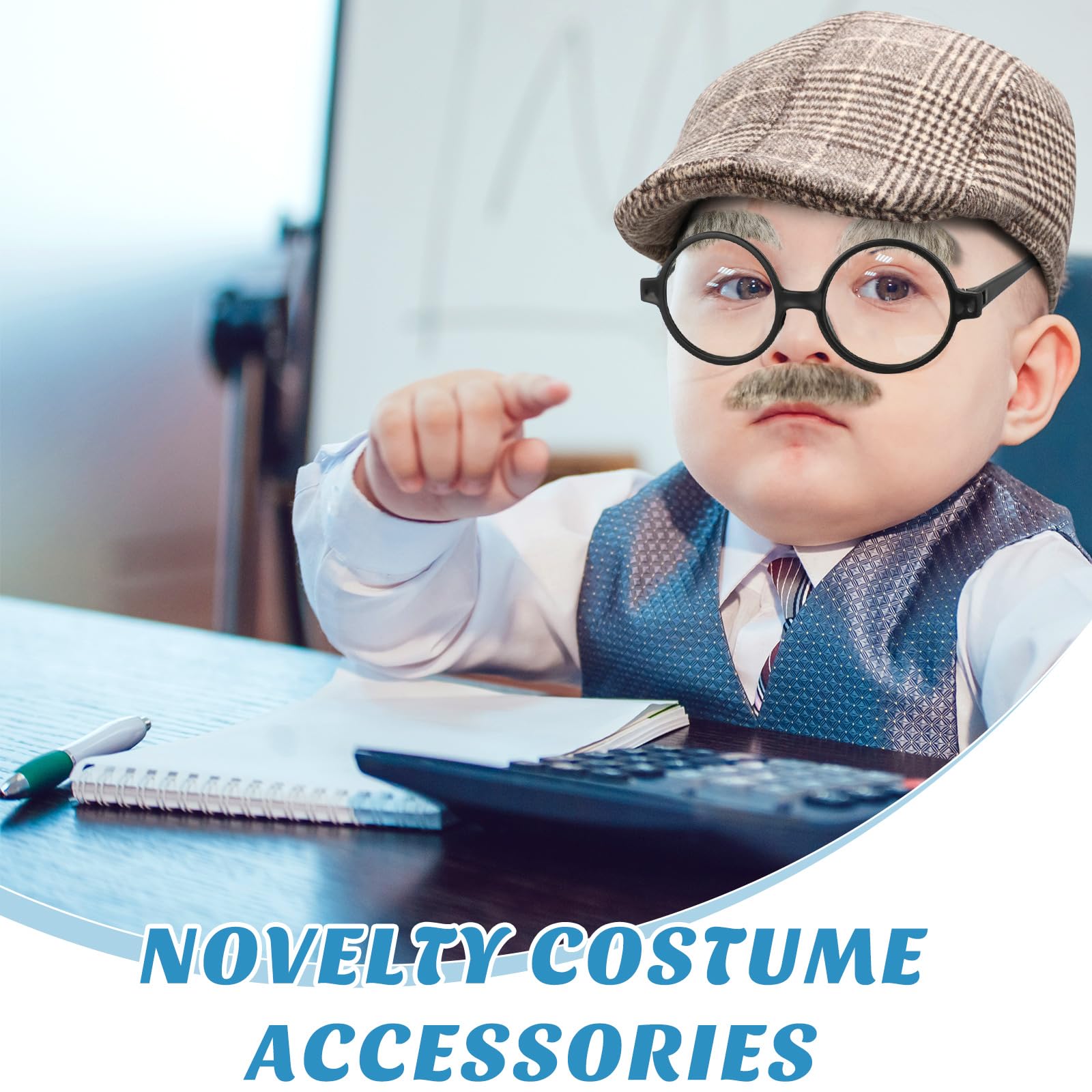 Foto 7 | Kit De Disfraces Skylety Old Man Kids Para Fiesta Escolar De 100 Días - Venta Internacional.