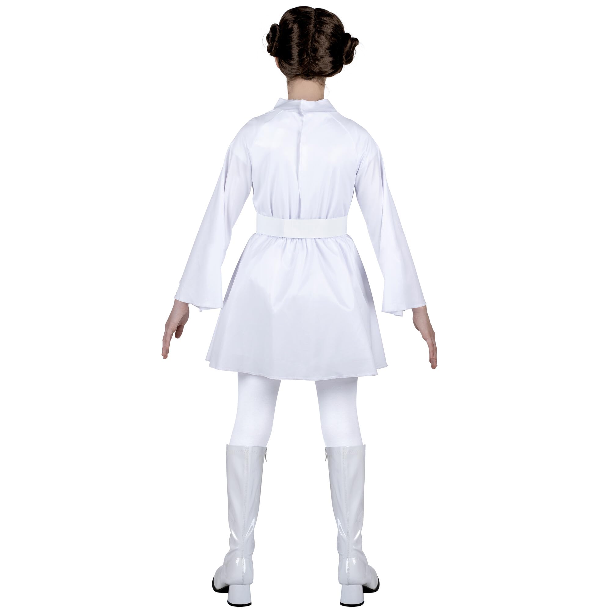Foto 2 | Disfraz Jazwares Star Wars Princess Leia Para Jóvenes Con Cinturón Y Peluca - Venta Internacional.