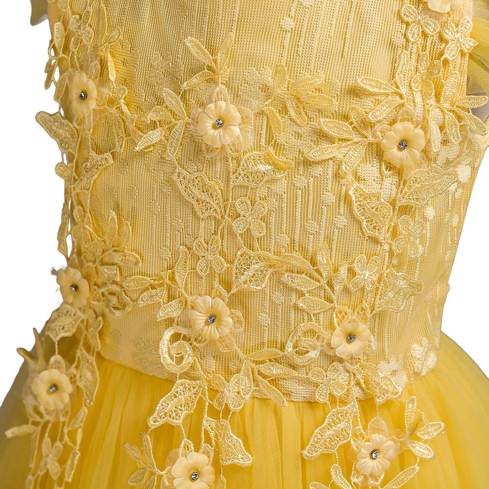 Foto 6 pulgar | Vestido Ibtom Castle Flower Girls Amarillo 7-8 Años - Venta Internacional.
