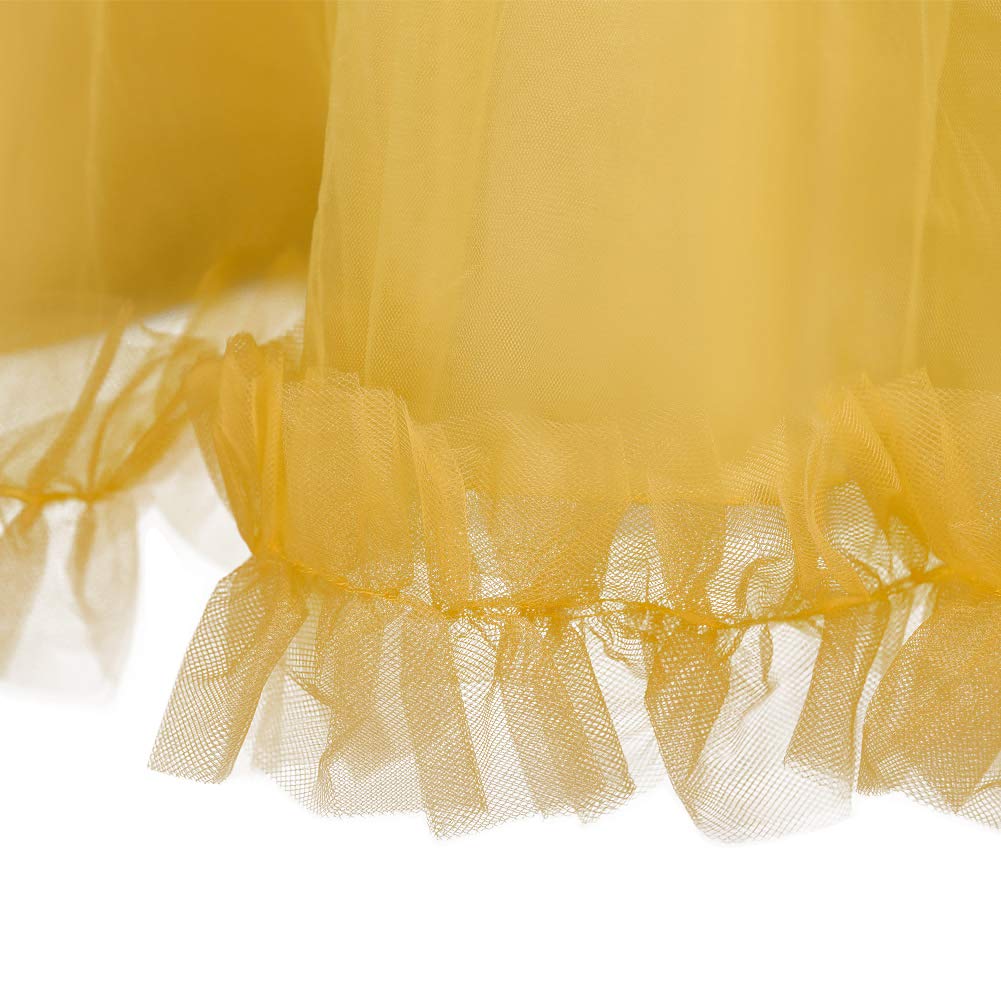 Foto 7 pulgar | Vestido Ibtom Castle Flower Girls Amarillo 7-8 Años - Venta Internacional.