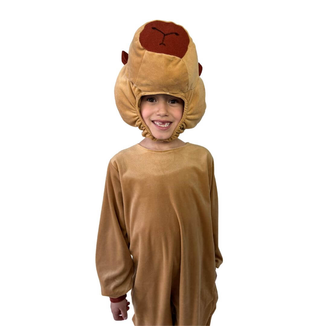 Foto 2 pulgar | Disfraz De Capibara - Traje De La Primavera Niñas Y Niños - Mameluco Con Gorra - Disfraces Infantiles Capibaras Kawaii