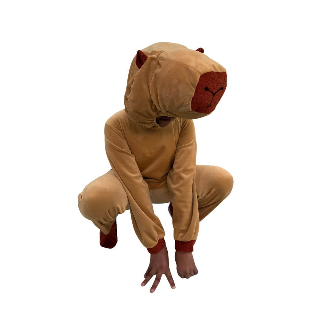 Foto 5 pulgar | Disfraz De Capibara - Traje De La Primavera Niñas Y Niños - Mameluco Con Gorra - Disfraces Infantiles Capibaras Kawaii
