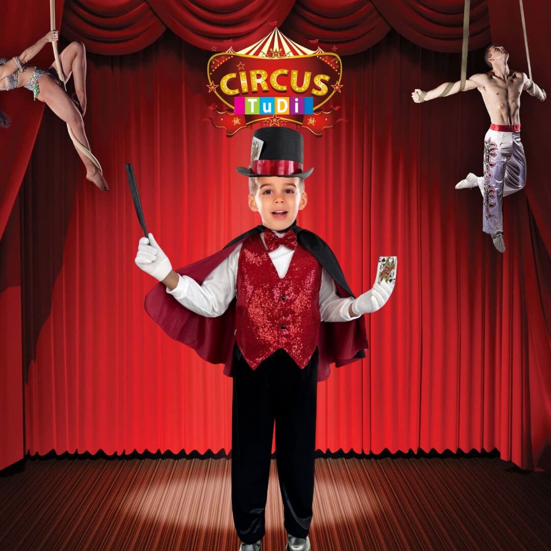 Foto 3 pulgar | Disfraz De Mago - Traje Capa Varita Mágica - Disfraces Magia