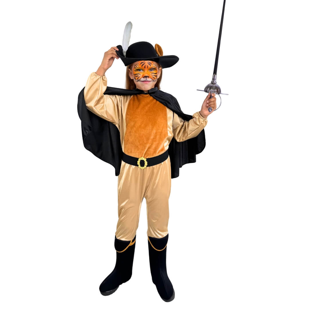 Foto 2 pulgar | Disfraz Del Gato Con Botas - Vestuarios Infantiles - Disfraces Para Halloween - Mameluco Con Sombrero - Traje An
