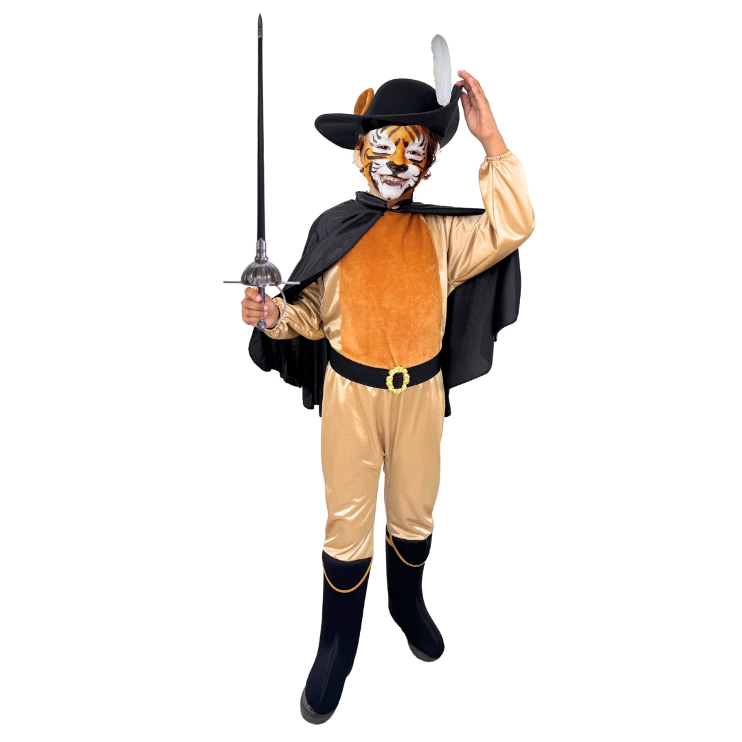 Foto 5 pulgar | Disfraz Del Gato Con Botas - Vestuarios Infantiles - Disfraces Para Halloween - Mameluco Con Sombrero - Traje An