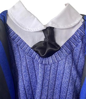 Foto 6 | Disfraz Rubie's Wednesday Nevermore Para Niña, Color Azul - Venta Internacional.