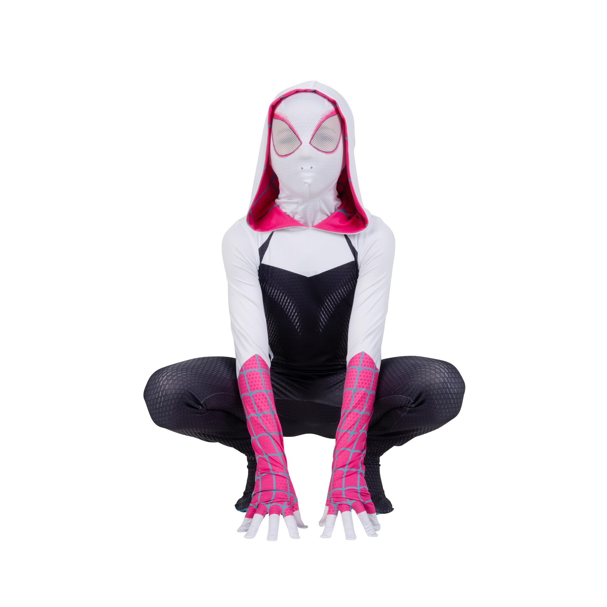 Foto 7 pulgar | Disfraz Jazwares Spider-gwen Oficial Para Jóvenes De Zentai Halloween - Venta Internacional.