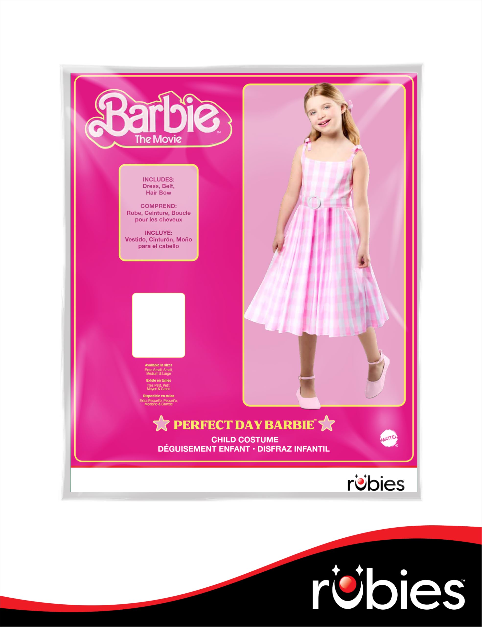 Foto 5 pulgar | Disfraz De Rubíes Para Barbie Perfect Day, Rosa, Para Niños Y Niñas - Venta Internacional.
