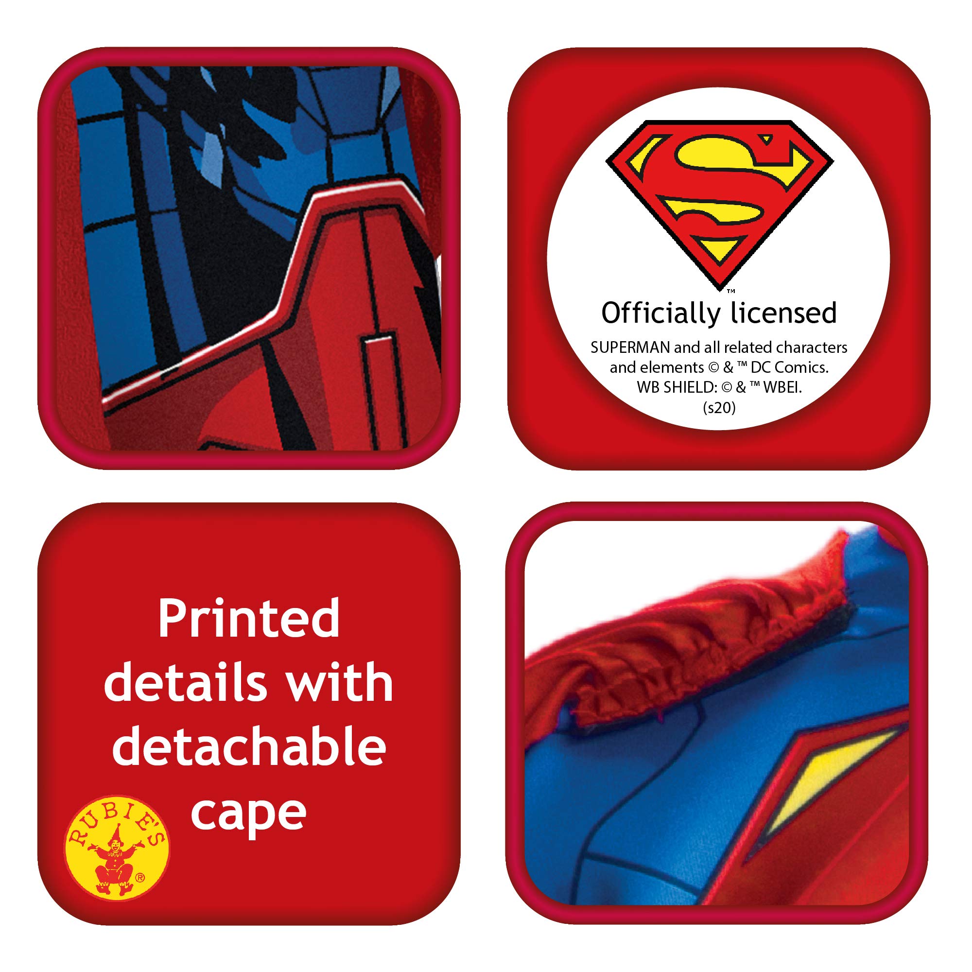 Foto 4 pulgar | Disfraz De Superman De Dc Universe De Rubies Para Niños, Talla Mediana - Venta Internacional.