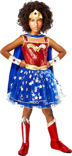 Foto 1 | Vestido Tutú De Dc Wonder Woman De Costume Rubie's Para Niña Con Capa Grande - Venta Internacional.