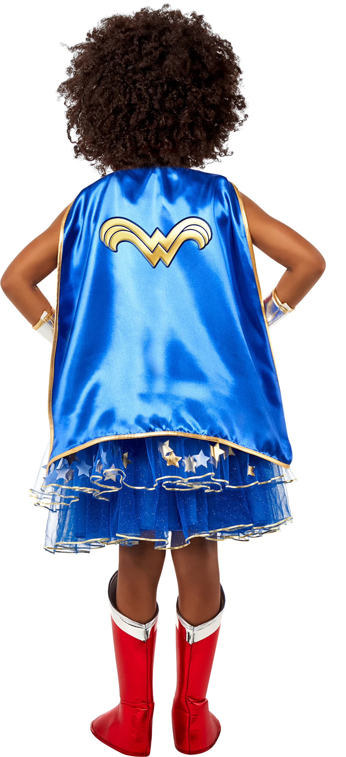 Foto 4 pulgar | Vestido Tutú De Dc Wonder Woman De Costume Rubie's Para Niña Con Capa Grande - Venta Internacional.