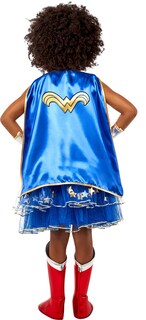 Foto 3 | Vestido Tutú De Dc Wonder Woman De Costume Rubie's Para Niña Con Capa Grande - Venta Internacional.