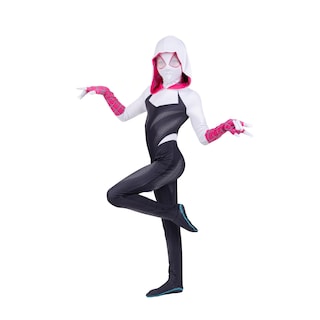 Foto 2 | Disfraz Jazwares Spider-gwen Oficial Para Jóvenes De Zentai Halloween - Venta Internacional.