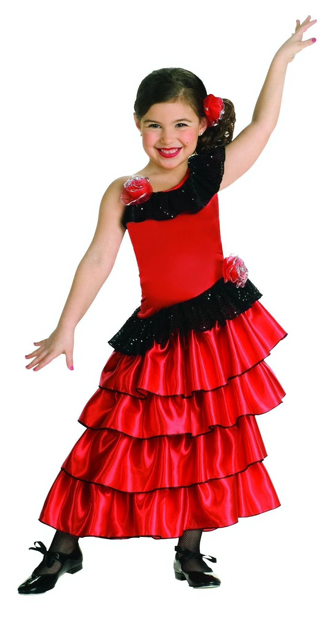 Disfraz De Princesa Española Con Rubíes Para Niño, Color Rojo Y Negro, Talla S - Venta Internacional.