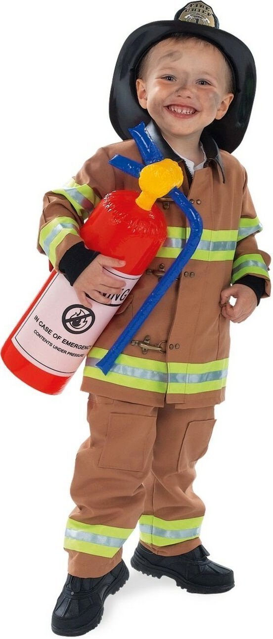 Foto 2 pulgar | Disfraz Rubie's Firefighter Para Niños, Color Canela, Talla Pequeña - Venta Internacional.