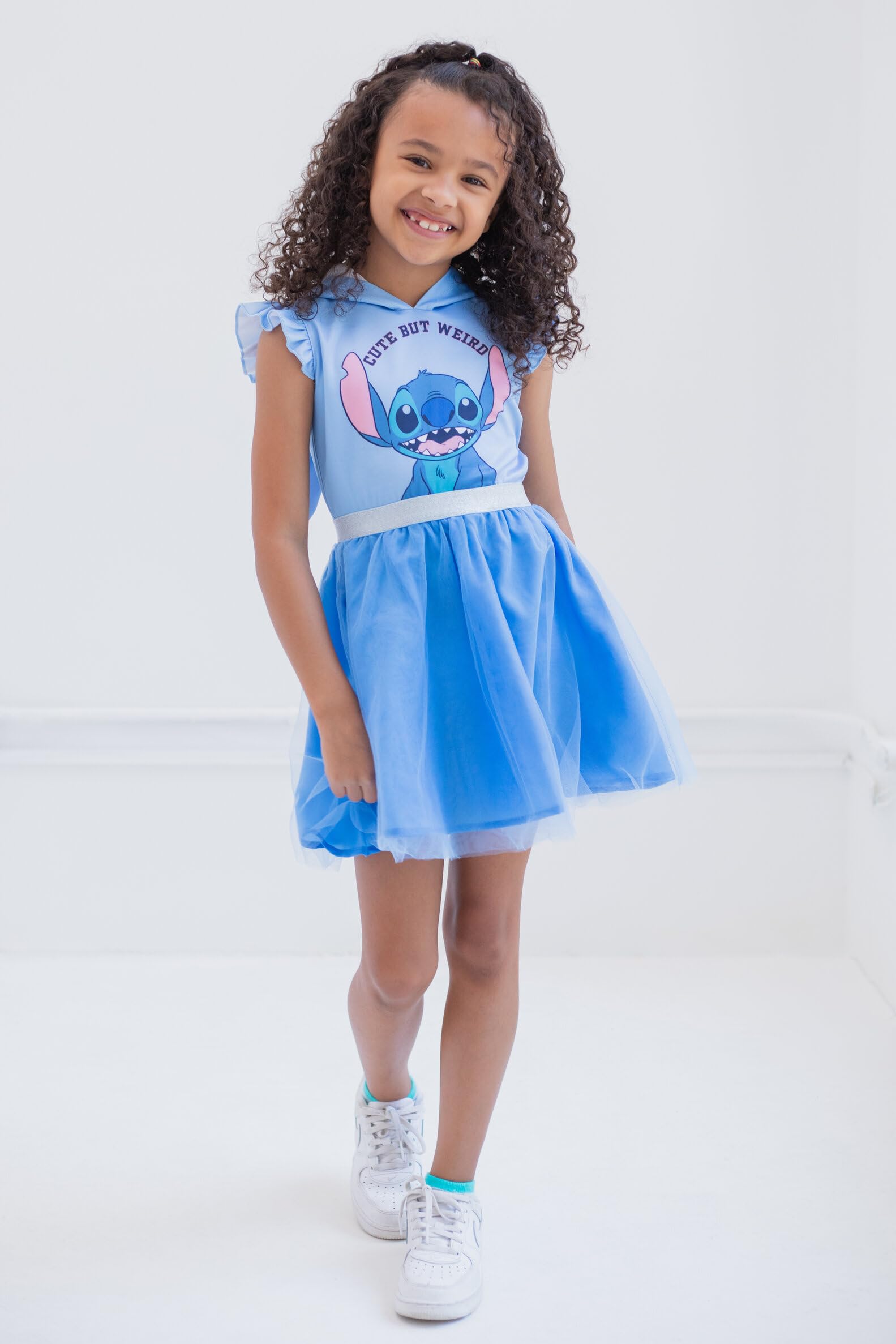 Foto 2 | Vestido Disney Lilo & Stitch Cosplay De Manga Corta Para Niña, Azul 4 - Venta Internacional.