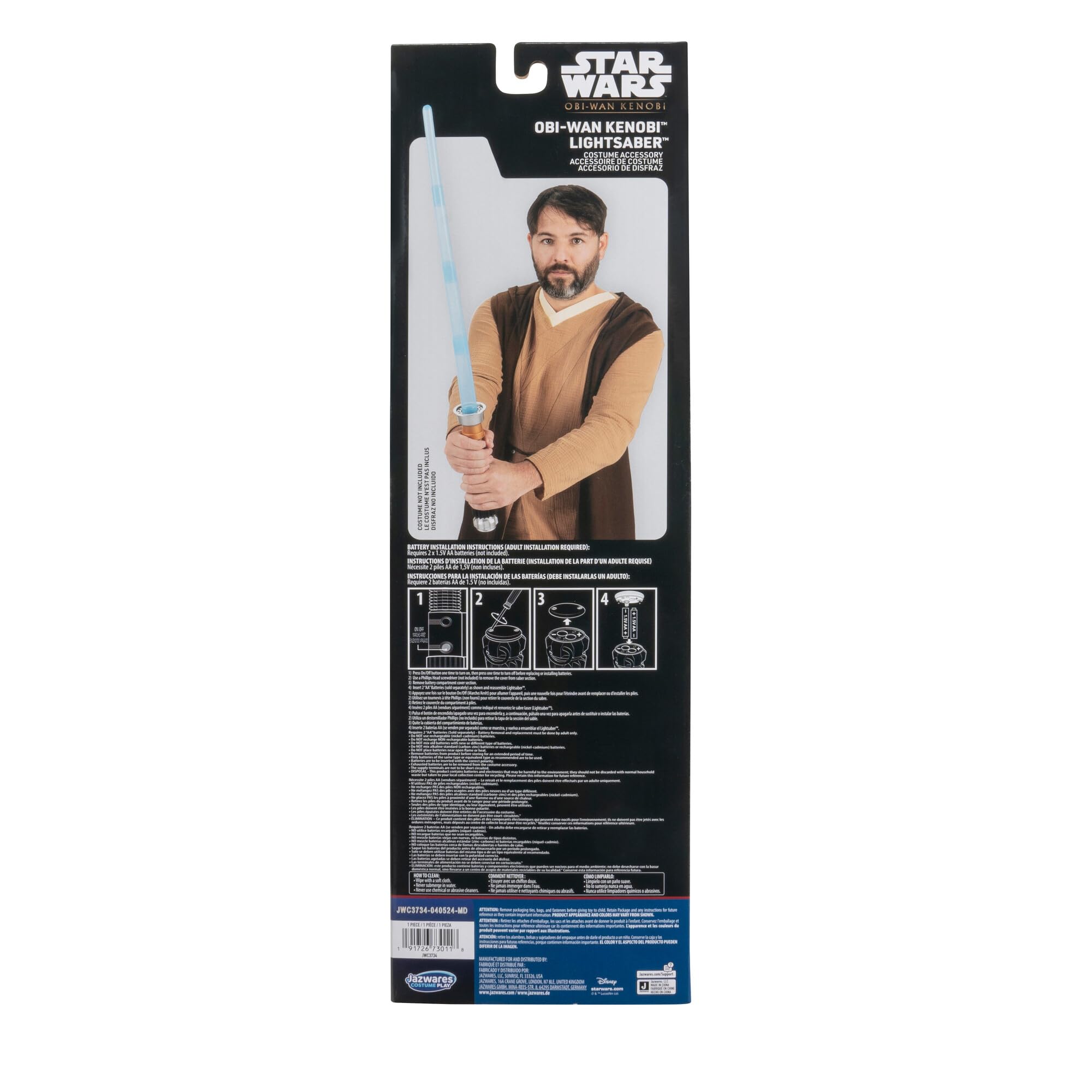 Foto 4 pulgar | Accesorio De Disfraz Jazwares Star Wars Obi-wan Kenobi Con Luz - Venta Internacional.
