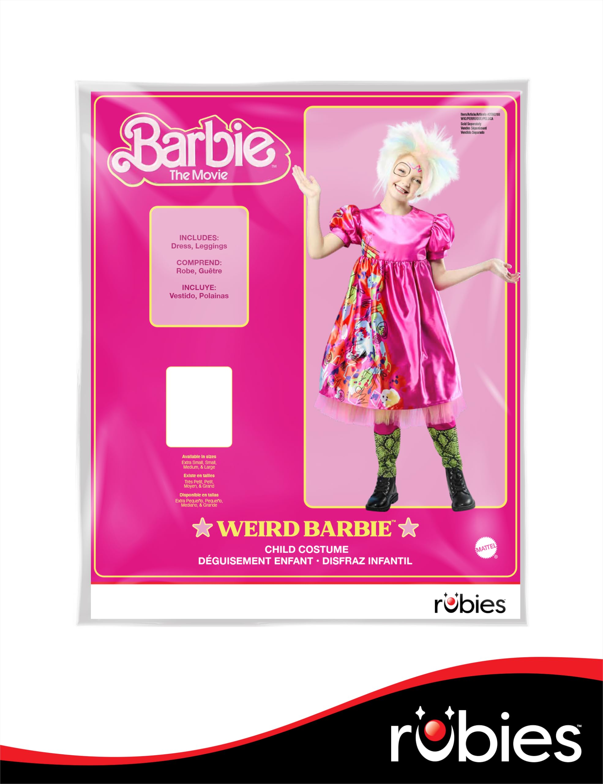 Foto 4 pulgar | Disfraz Y Leggings Para Niños Y Niñas, Película De Barbie - Venta Internacional.