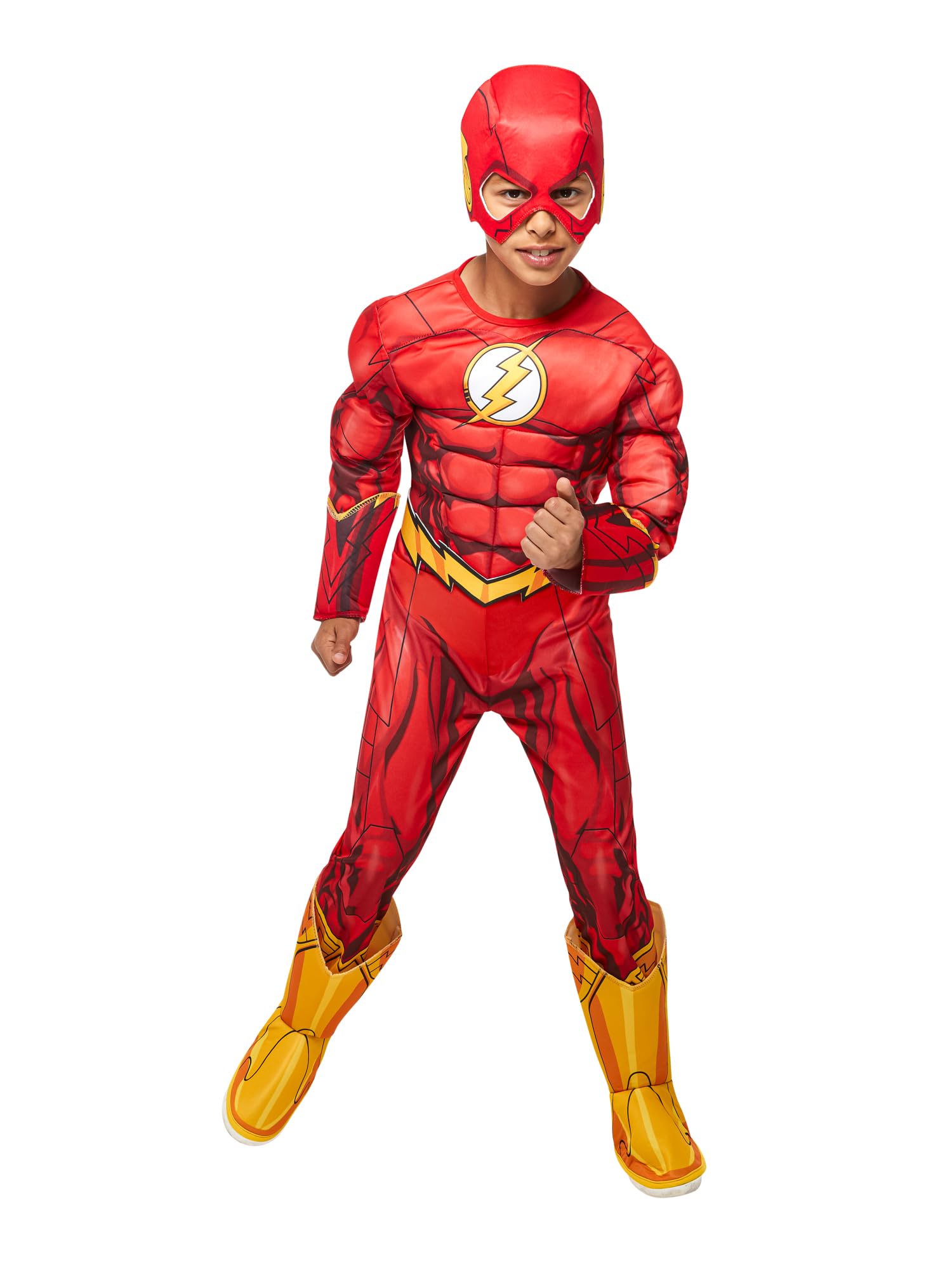 Foto 2 pulgar | Disfraz Rubie's Dc Superheroes Flash Deluxe Para Niños, Tamaño Mediano - Venta Internacional.