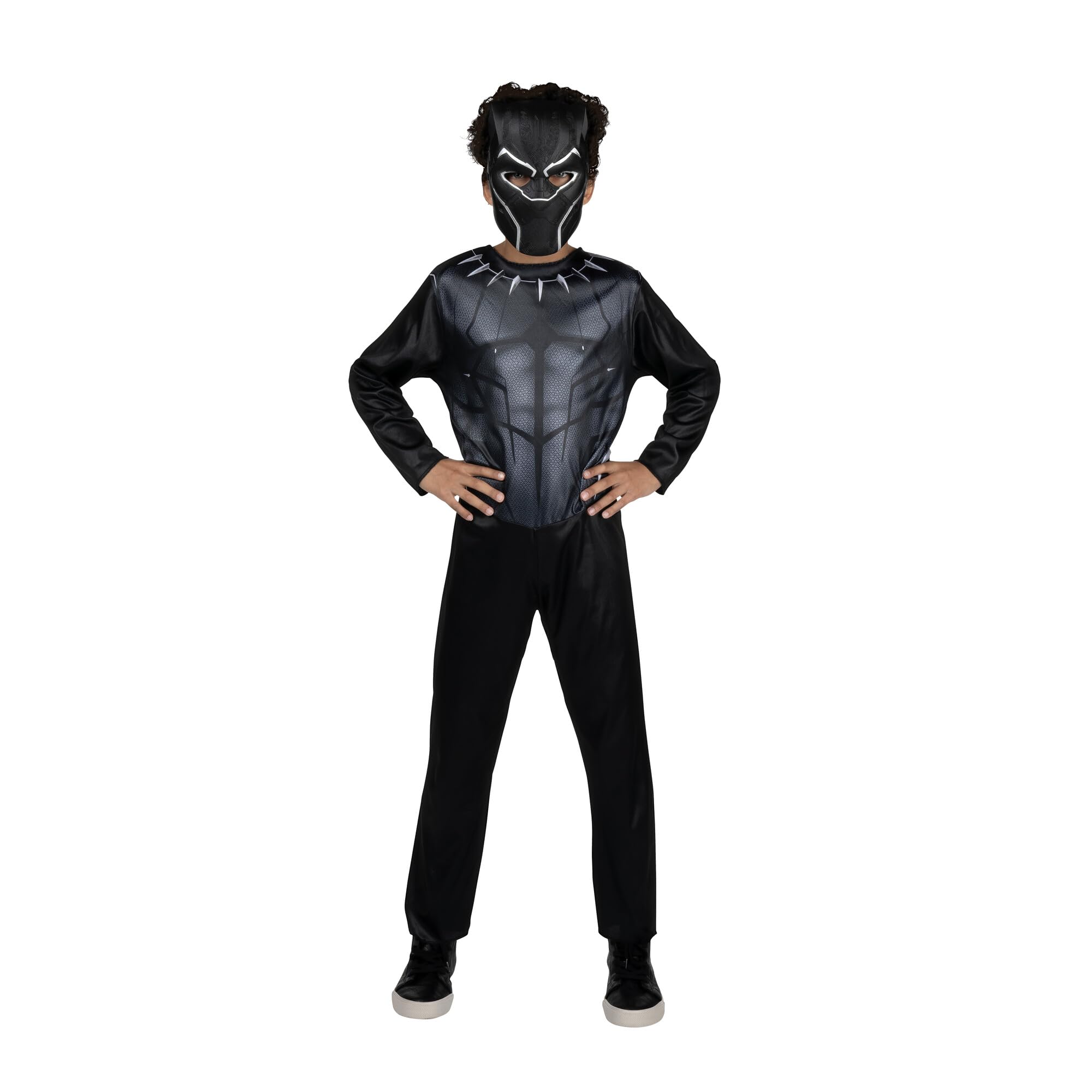 Foto 3 pulgar | Disfraz Oficial De Jazwares Black Panther Para Jóvenes Con Máscara De Plástico - Venta Internacional.