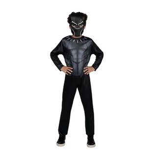Foto 2 | Disfraz Oficial De Jazwares Black Panther Para Jóvenes Con Máscara De Plástico - Venta Internacional.
