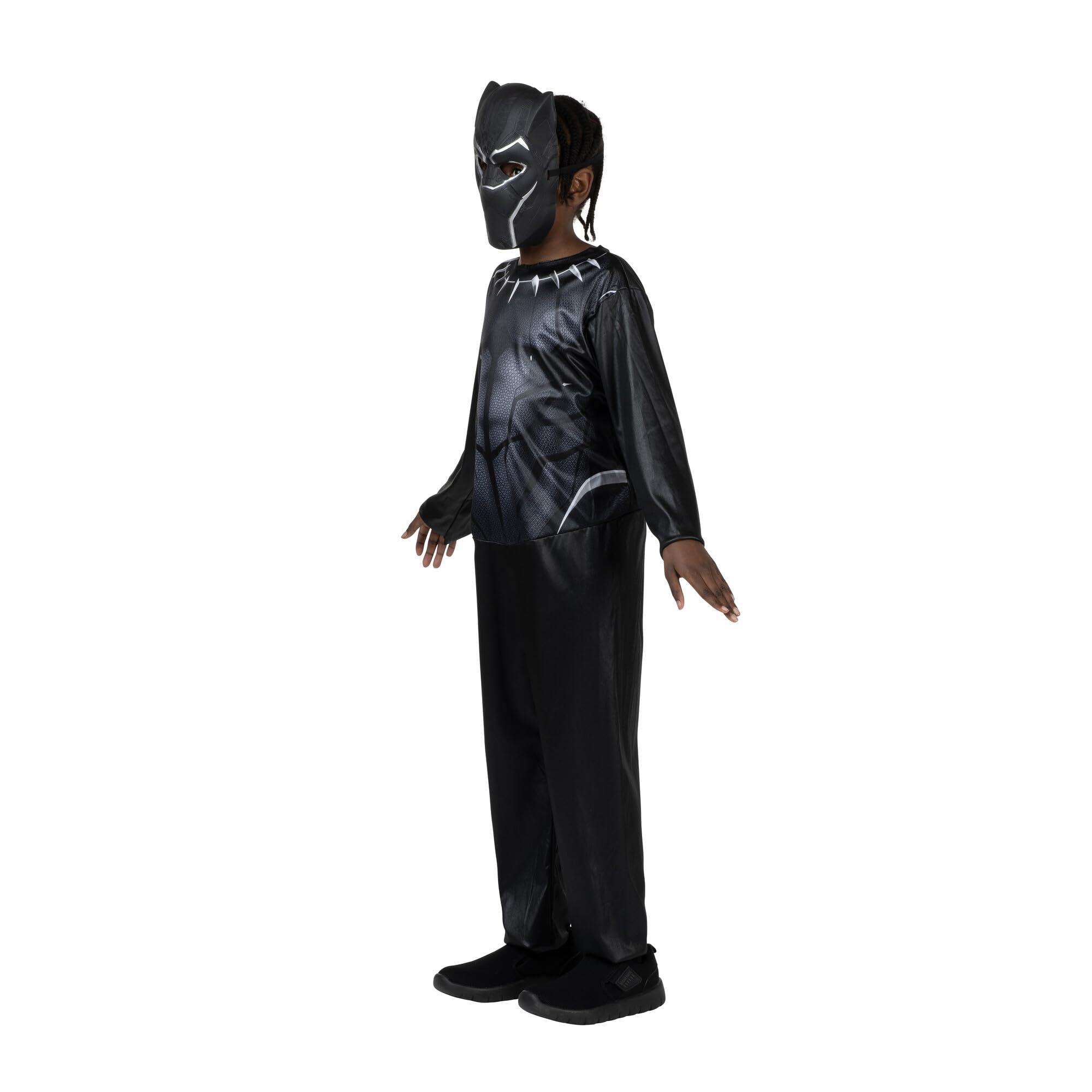 Foto 5 pulgar | Disfraz Oficial De Jazwares Black Panther Para Jóvenes Con Máscara De Plástico - Venta Internacional.