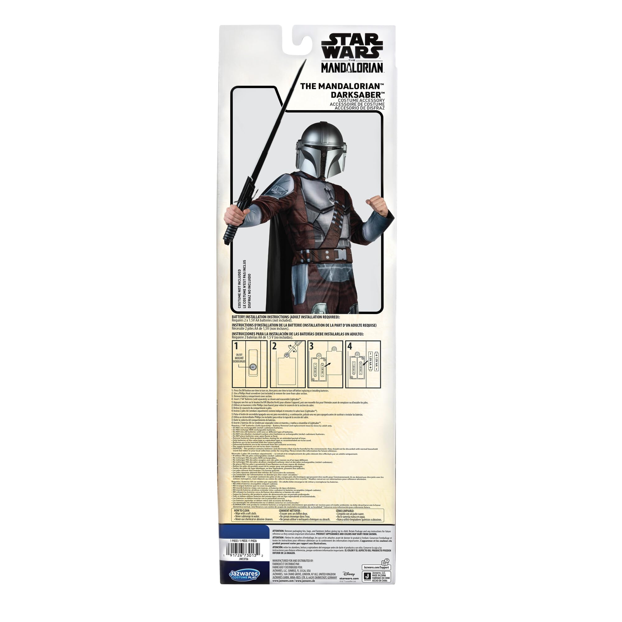 Foto 3 pulgar | Accesorio De Disfraz Jazwares Star Wars The Mandalorian Darksaber - Venta Internacional.