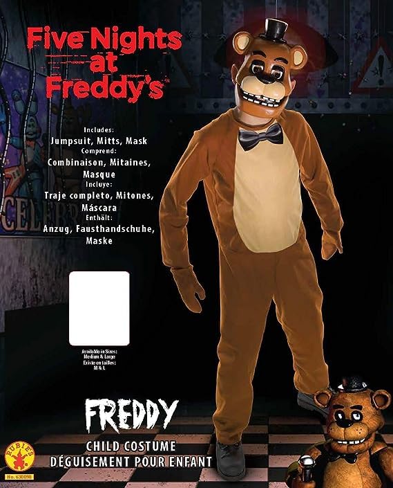 Foto 4 | Disfraz Las Cinco Noches De Rubie's En Freddy's Freddy Child Brown - Venta Internacional.