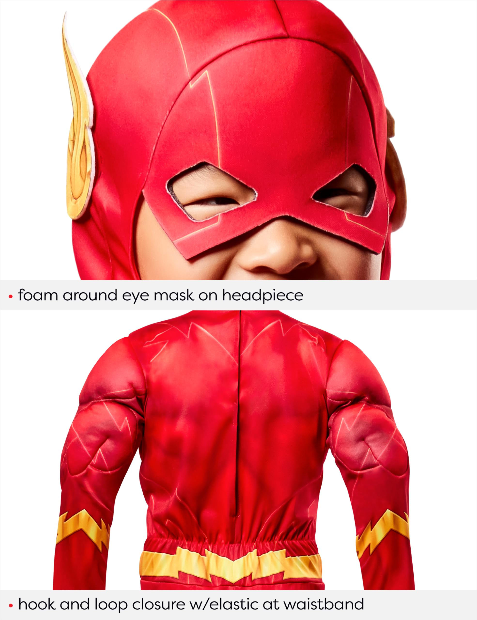Foto 3 pulgar | Disfraz De Superhéroe Rubie's The Flash Deluxe Para Niños Y Niños - Venta Internacional.