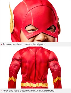 Foto 2 | Disfraz De Superhéroe Rubie's The Flash Deluxe Para Niños Y Niños - Venta Internacional.