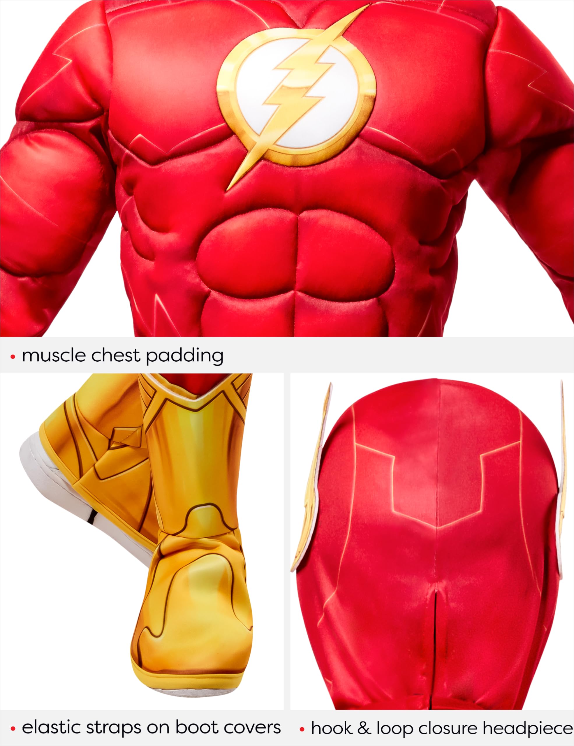 Foto 4 pulgar | Disfraz De Superhéroe Rubie's The Flash Deluxe Para Niños Y Niños - Venta Internacional.