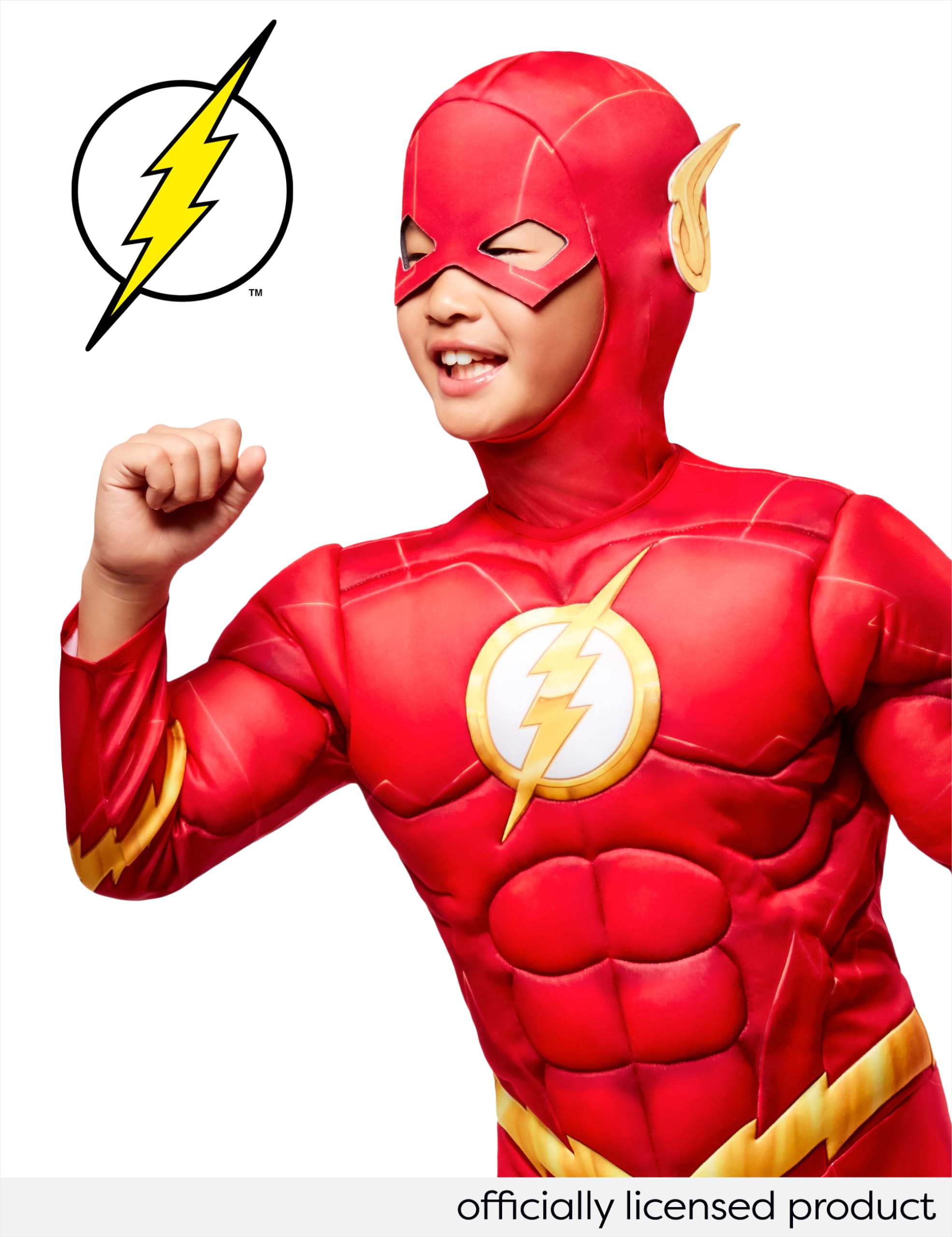 Foto 7 pulgar | Disfraz De Superhéroe Rubie's The Flash Deluxe Para Niños Y Niños - Venta Internacional.