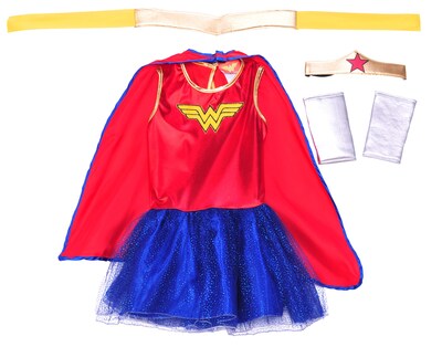 Foto 2 | Vestido Tutú Infantil De Costume Rubie's Justice League Wonder Woman - Venta Internacional.