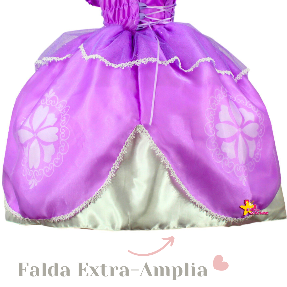 Foto 5 pulgar | Disfraz Princesa Sofia Vestido + Faldilla