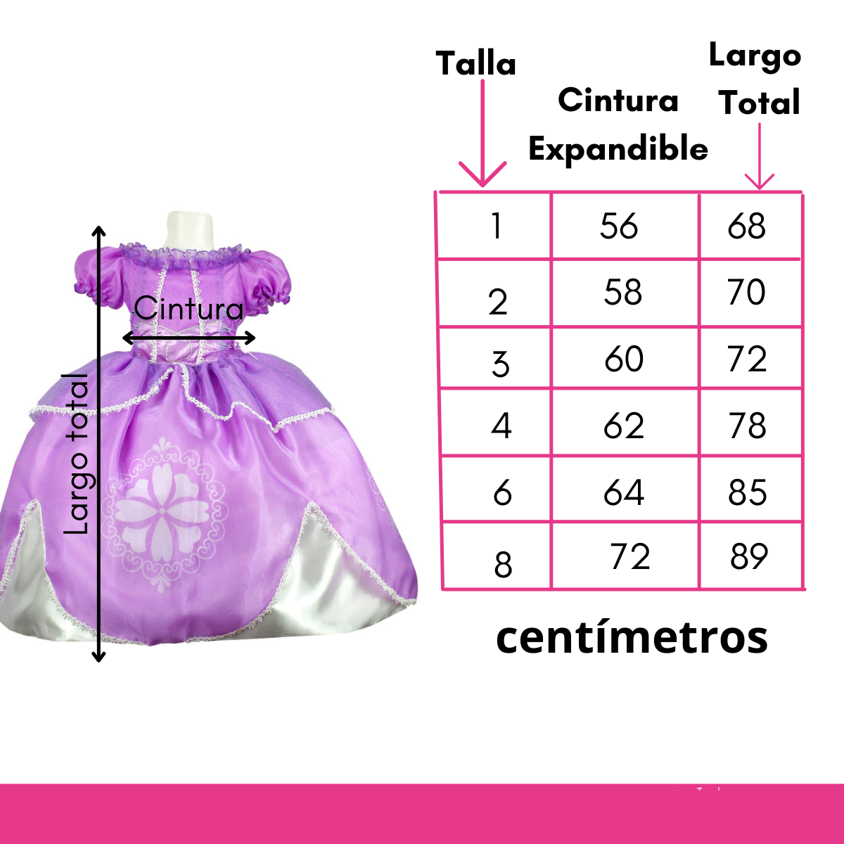 Foto 7 pulgar | Disfraz Princesa Sofia Vestido + Faldilla