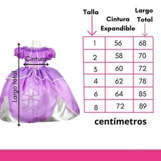 Foto 6 | Disfraz Princesa Sofia Vestido + Faldilla