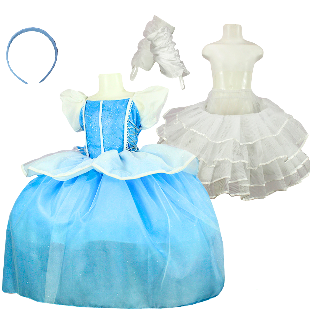 Foto 1 | Disfraz Princesa Cenicienta + Faldilla + Guantes