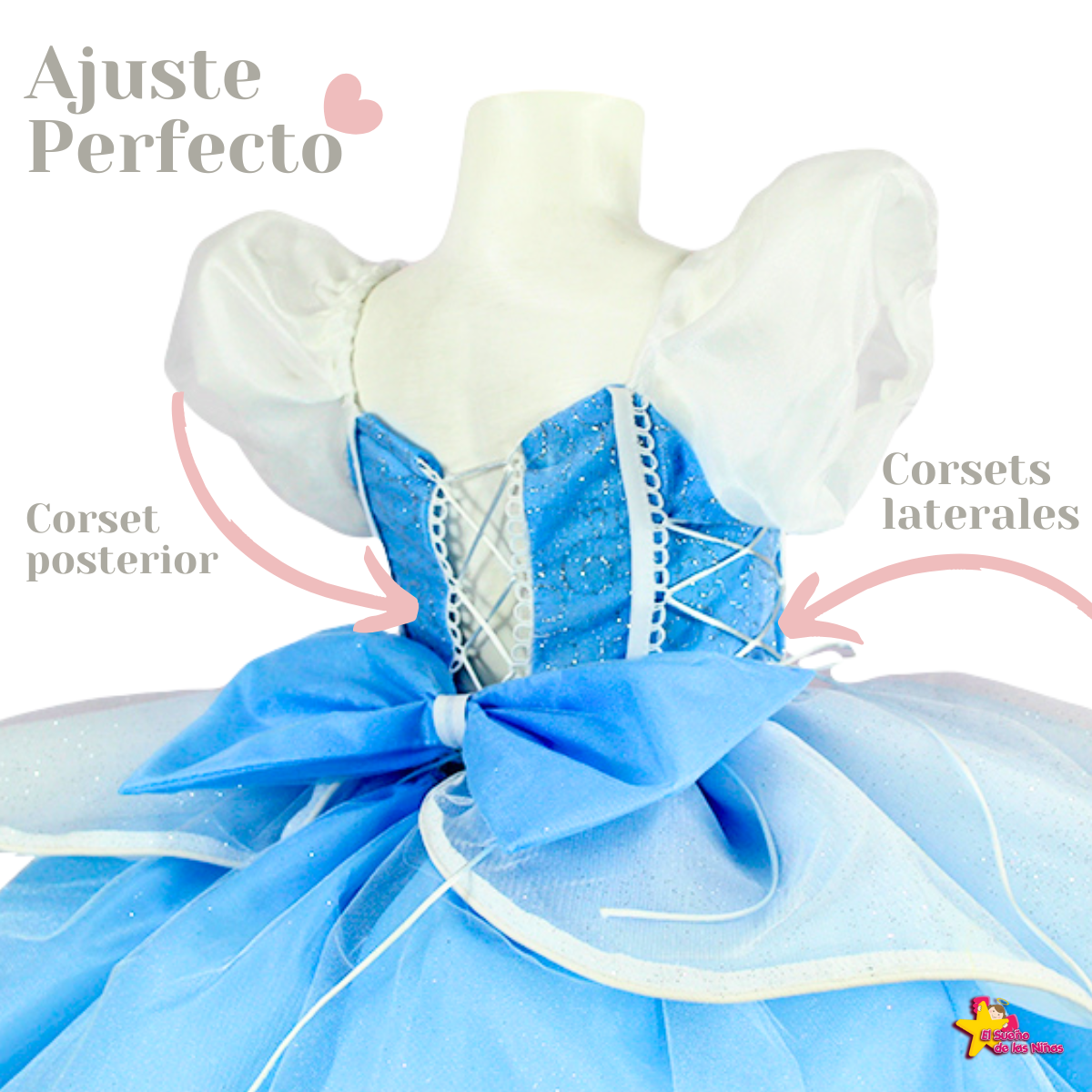 Foto 4 | Disfraz Princesa Cenicienta + Faldilla + Guantes